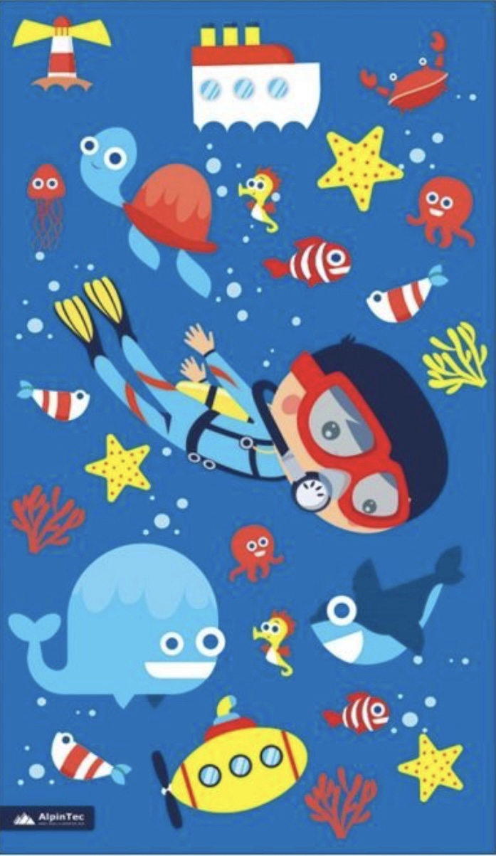 MICROFIBER | DRYFAST KIDS •120x70cm Diving