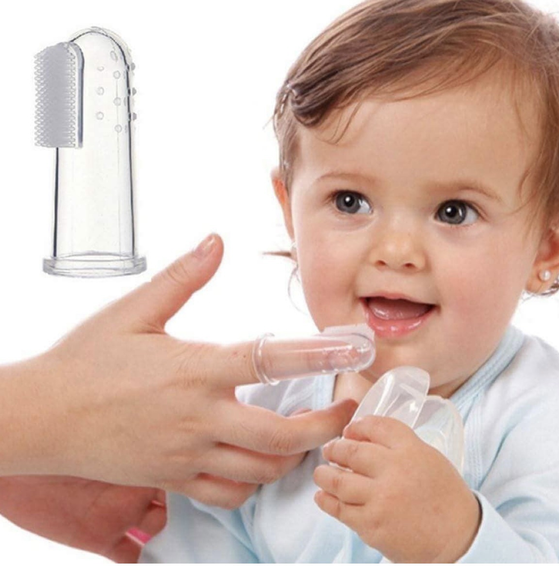 Δαχτυλική οδοντόβουρτσα Διάφανη BabyOno